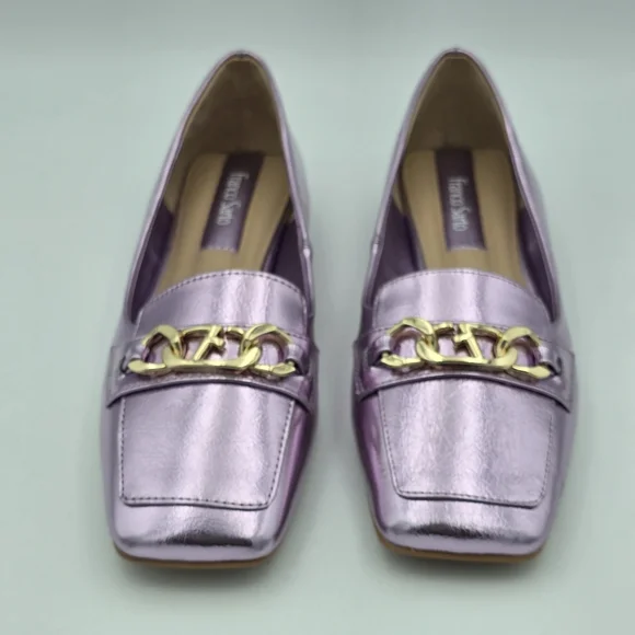 NWOT Franco Sarto Tiari Flats, Light Pink Metallic, Women's 6.5 - Picture 4 of 16